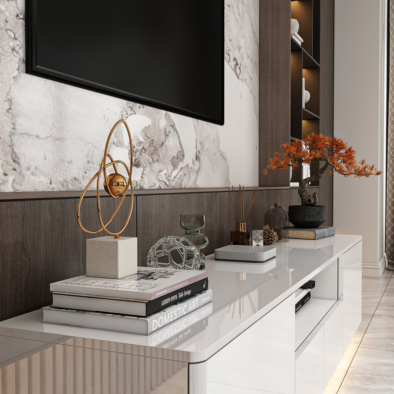 Caelah TV Stand for TVs up to 78" - Premium White