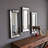 Wood Flat Wall Mirror