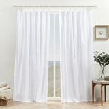 Polyester Semi Sheer Curtain Pair