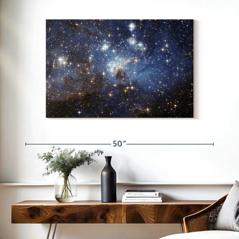 Oberle, peloton d'étoiles, H 26 po x l 39 po