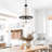 Chrisha 16'' W 4-Light Dimmable Steel Chandelier-663332434