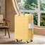 Valise rigide 28 pouces en ABS résistant aux égratignures, grande valise à carreaux avec roulettes, serrure et crochets latéraux