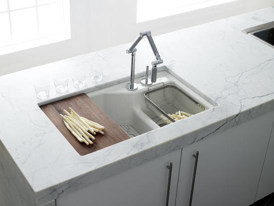 Indio® 33" L x 21.125" W Double Basin Undermount Kitchen Sink with Accessories, 3 hole, Roussillon Red