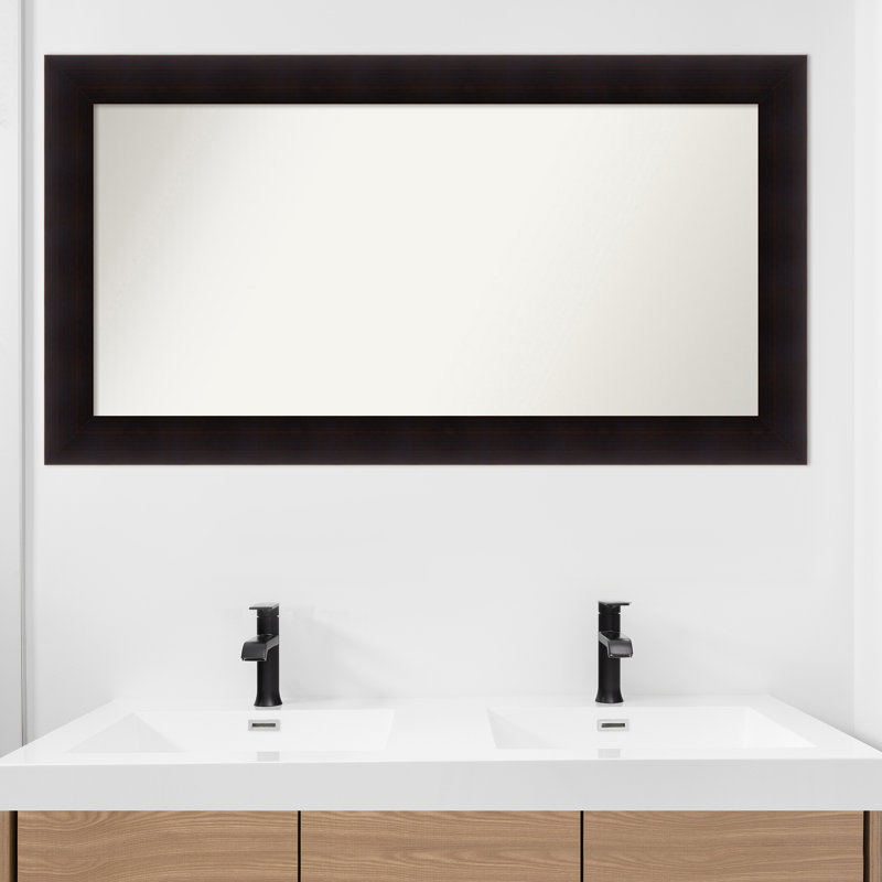 Miroir mural Jillissa, Rectangle, Noir, 25,75 po x 47,75 po