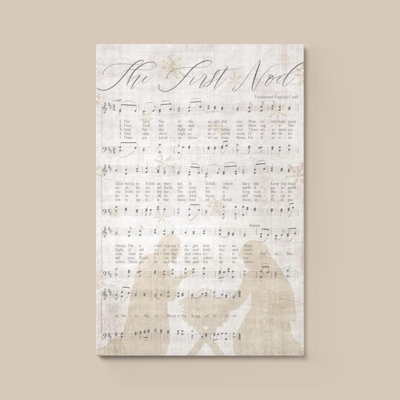 First Noel by Natalie Carpentieri - Graphic Art on Canvas