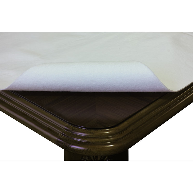 Coussin de table rembourré robuste avec envers en flanelle, L 108 po x l 52 po
