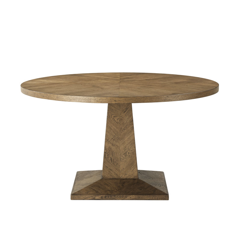 Nova 54" Dawn Finish Reclaimed Wood Round Dining Table
