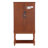 Lighted Curio Display Cabinet with Open Storage Space,Solid Wood Legs and adjustable Shelves, Acrylic Mirrored Back Panel, Tempered Glass Doors-1556161776