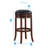 Ingra Swivel Upholstered Counter Stool with Solid Wood Frame-567782287