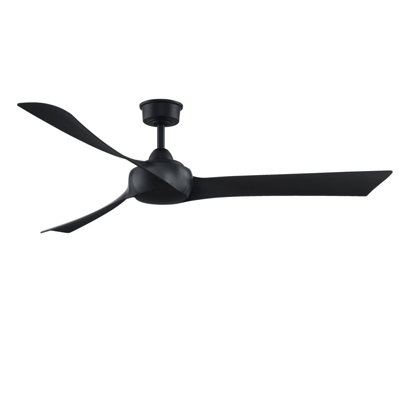  Ventilateur de plafond intelligent pour l'intérieur et l'extérieur Wrap Custom avec télécommande - (moteur seulement), Noir