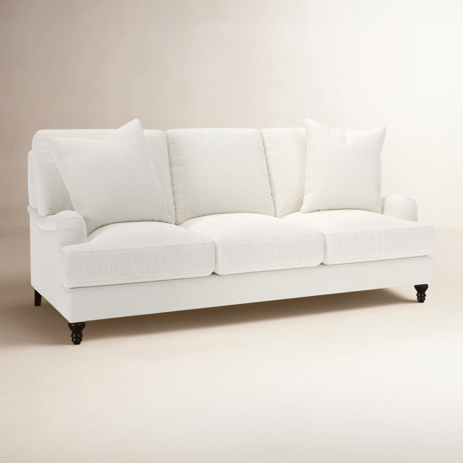 Walters 88'' Sofa, Apollo Alpaca Boucle