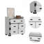 Commode 5 tiroirs Edgemont - blanc