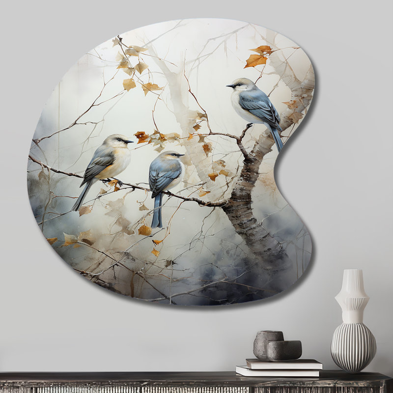 Décoration murale oiseau en forme d'oiseau Silent Watcher II, H 27 po x l 27 po