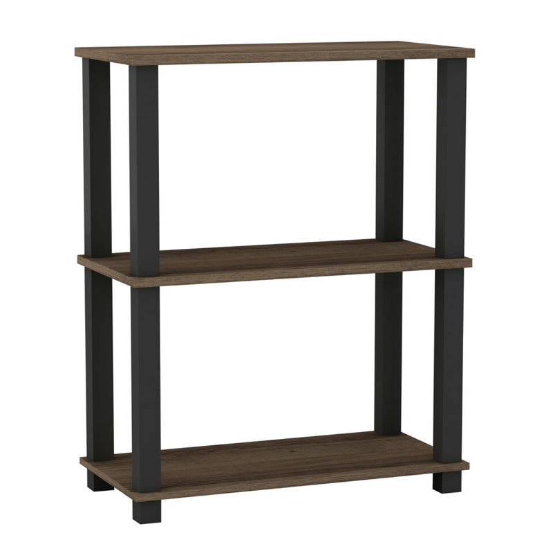 Shavan End Table, Dark Oak/Black Legs