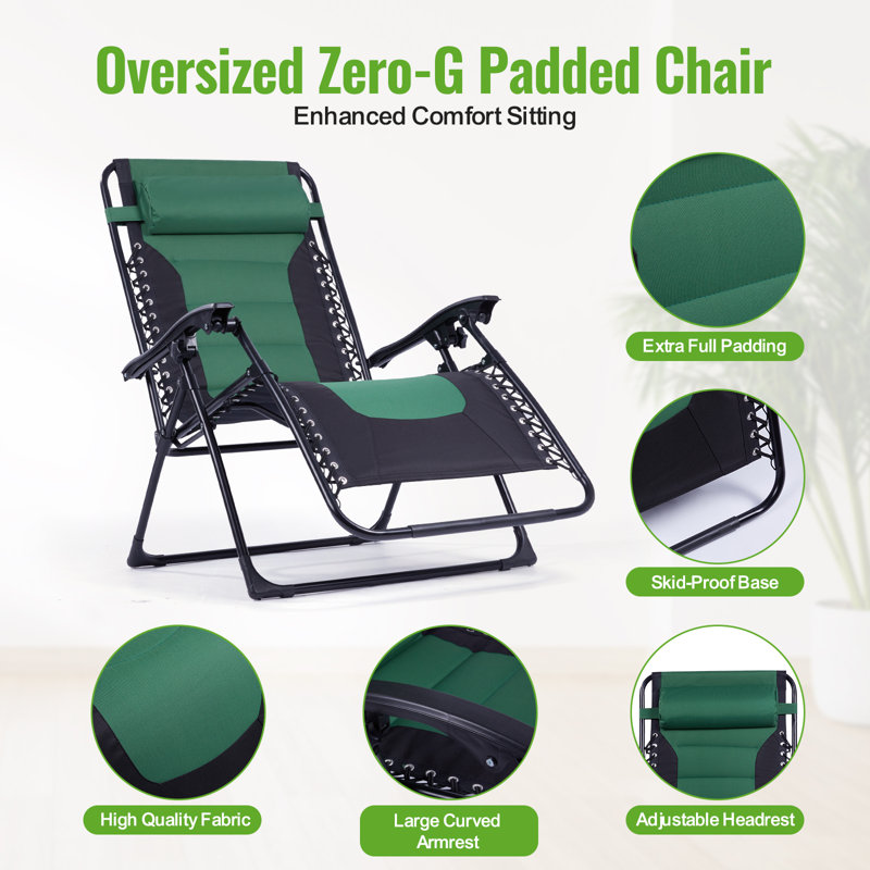  Fauteuil inclinable Deluxe Xl, Vert / noir