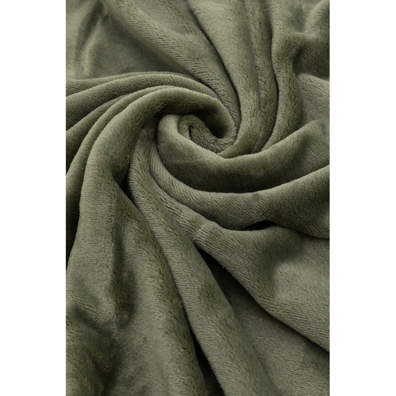 Agide Throw Blanket, Olive