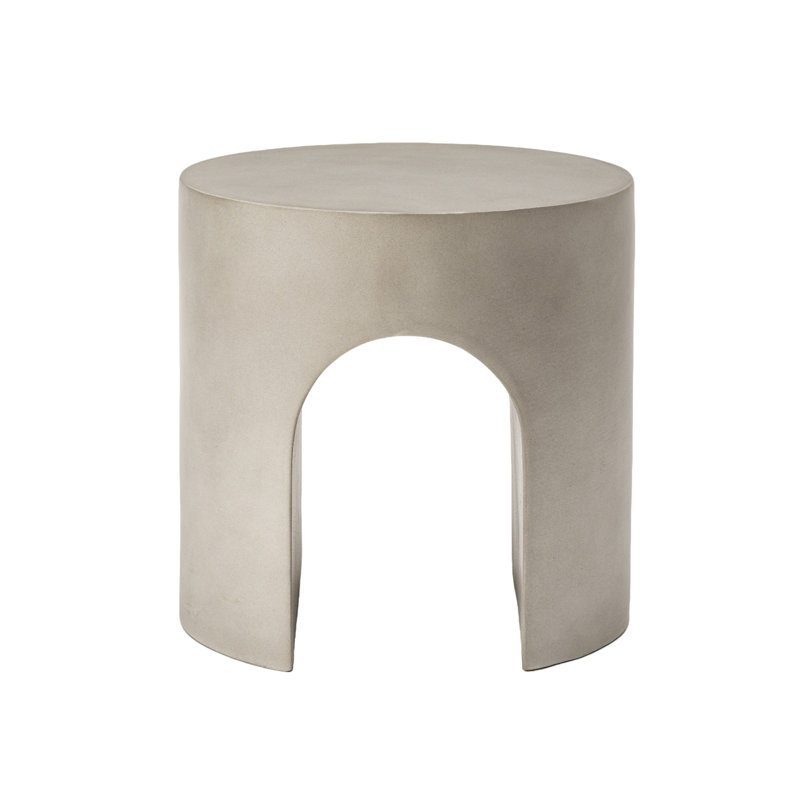 Table d'appoint Arch Cylinder Mgo, Gris, 1