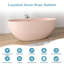 Baignoire de trempage autoportante en résine 61 po x 30 po-123525426