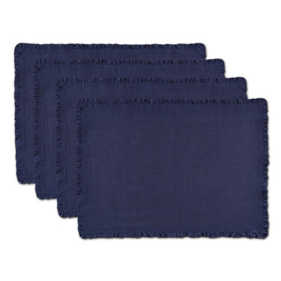 Juliette Ruffle - 100% Pure Linen Placemats