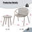 Patio Furniture Set, 3 Piece Resin Weave Seating Group with Table and 2 Resin Chairs, Outdoor Conversation Set for Garden-506097631