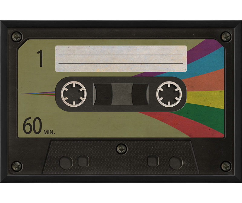 Cassette à ruban, impression encadrée