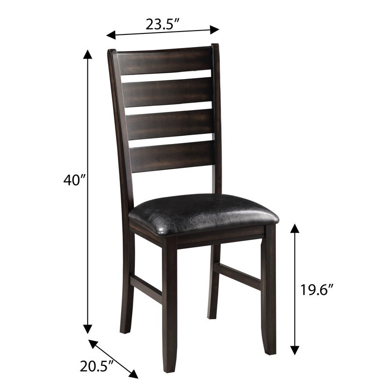 Ensemble de 2 chaises à dossier échelle Guillaume