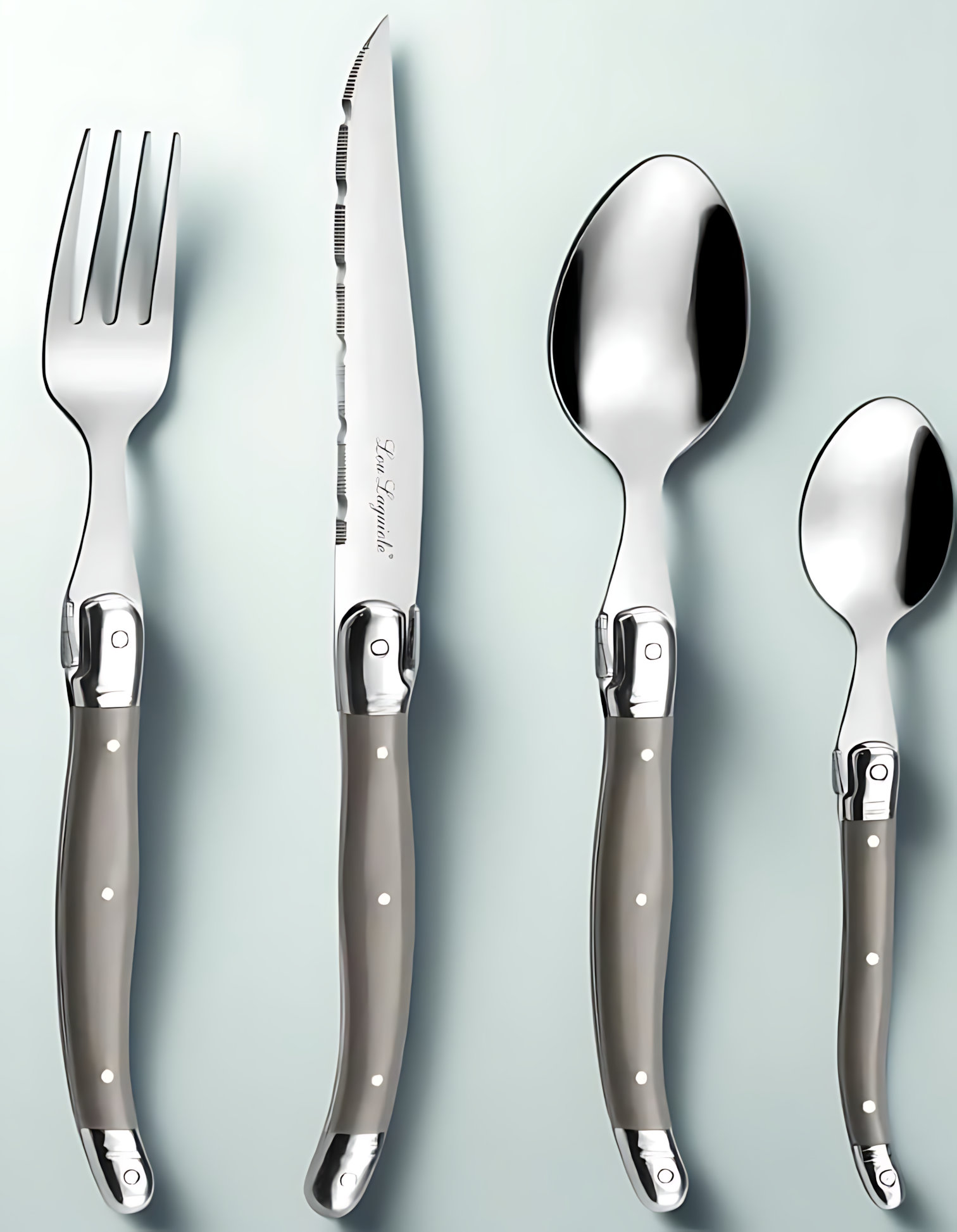 World Menagerie 24-Piece Stainless Steel Flatware Set With Vintage ...