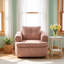 Fauteuil demi-tonneau pivotant en chenille l 36,6 po x P 36,5 po x H 32,3 po Avery