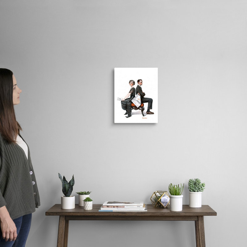 Art mural sur toile Norman Rockwell, H 14 po x l 11 po x P 1,25 po, Toile tendue