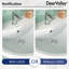 Lavabo de salle de bain sur pied en porcelaine vitreuse en U 31,5 "avec trop-plein Liberty