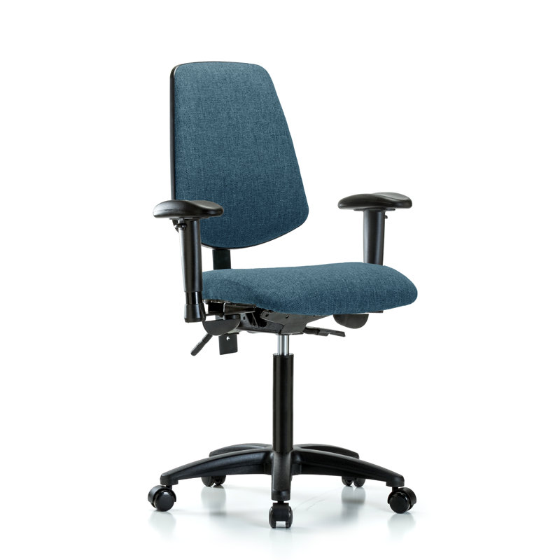 Fauteuil en tissu - Siège inclinable FMBCH,, Oui, Bleu, Roulettes