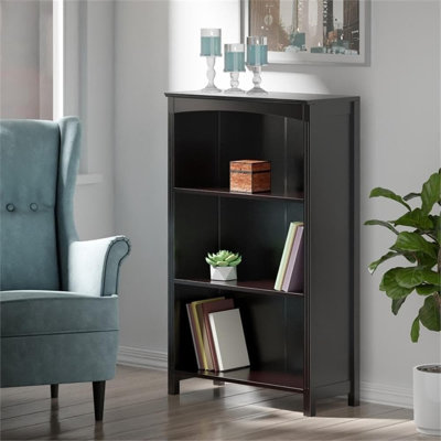 Wooden Standing Shelf, Versatile Storage Organizer For Books And Home Decor, Durable Composite And Solid Wood Construction