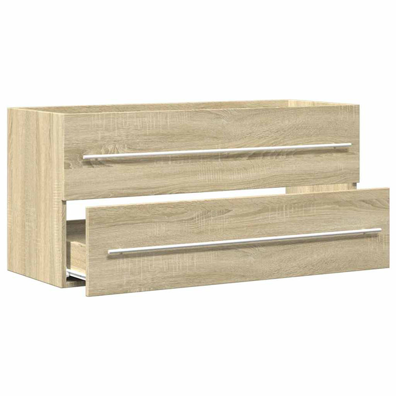 7-2 100cm Bathroom Vanity Base Only, Sonoma oak