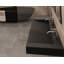 Lavabo de salle de bain mural en résine gris matte 47,2 "x 19,7" Badeloft WT-04-C-MGRY-138216682