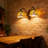 2- Head Tiffany Wall Sconces,Stained Glass Baroque Style Dragonfly  Wall Lamp(2-Light)