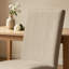 Chaises de salle à manger rembourrées Parsons (ensemble de 2) - Siège en tissu avec pieds en bois massif, chaises d'appoint de cuisine modernes-243576627