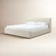 Linen Upholstered Platform Bed