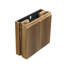 Meuble de salle de bain mural pliable de 61 cm (24 pouces), placage chêne doré, sans lavabo