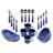 Stansport Deluxe 24-Piece Enamel Tableware Set