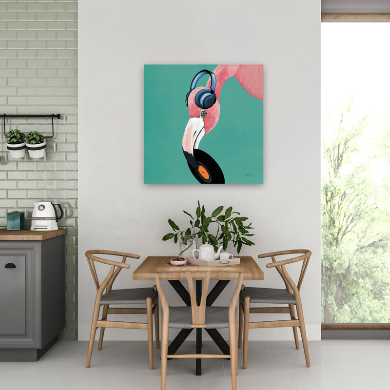 Wild Iv Sq, art fantaisiste tropical, H 32 po x l 32 po