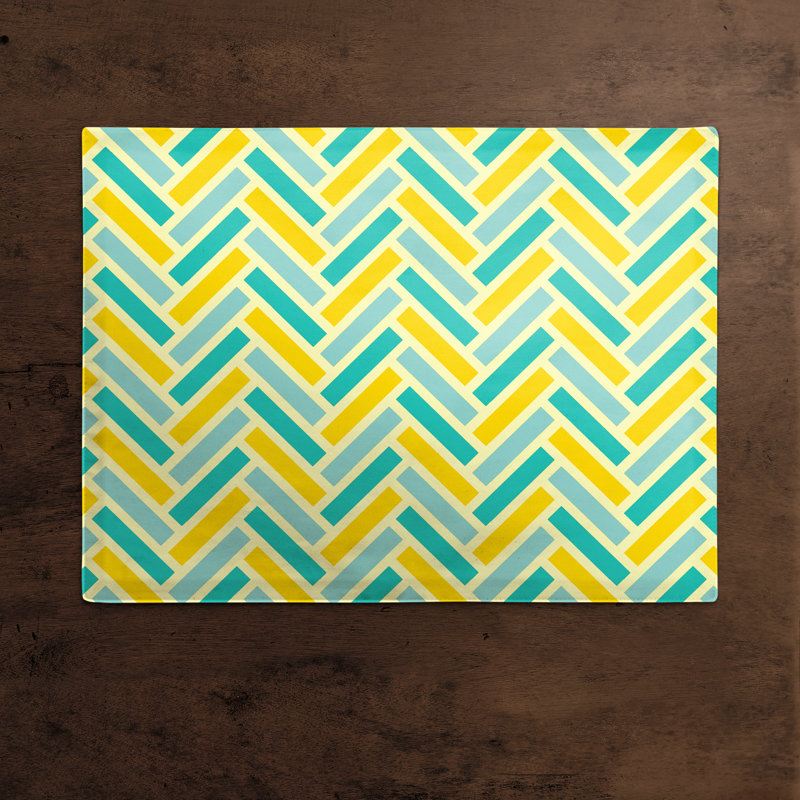 Polyester Chevron Rectangle Placemat