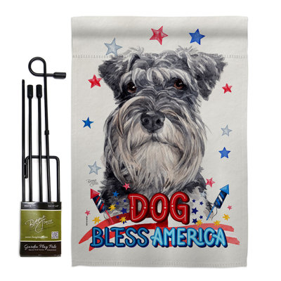 Drapeau de jardin Patnotic Miniature Schnauzer