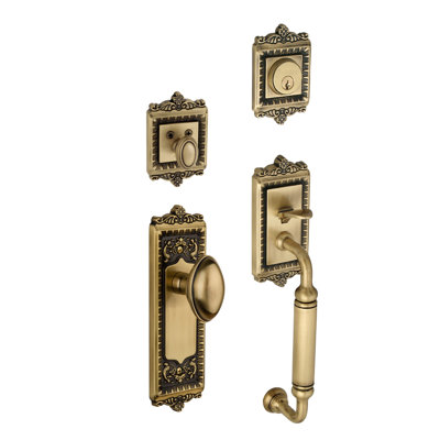 Windsor Handle With Knob And Deadbolt Entry Set