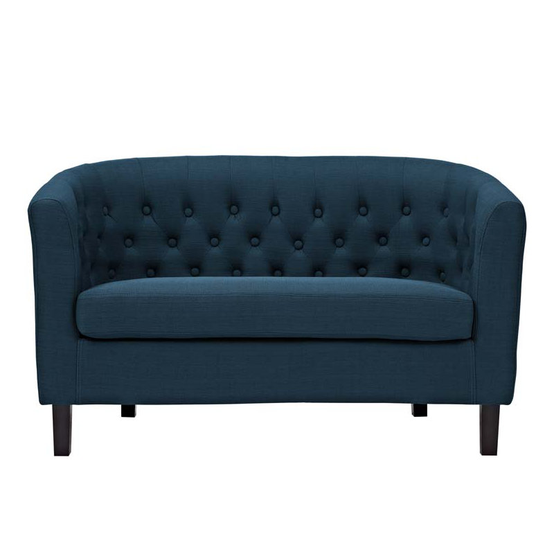 Causeuse en tissu Modway Prospect, Polyester azur
