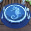 Sea Life Melamine Set of 6 Salad Plate 9"