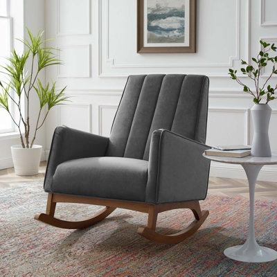 Chaise berçante en velours Sway Performance