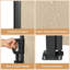 Auvent latéral 138 po x 71 po, beige, rétractable manuellement, imperméable, idéal pour le porche - matériau, métal rétractable gris rouille, protection, écran d'intimité intérieur et extérieur, structure rouille