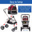 Poussette standard pliable avec transport amovible Pet Rover Prime-54838578