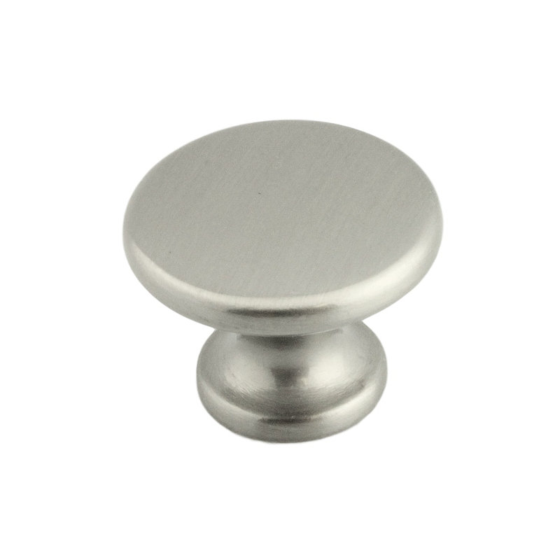 (Paquet de 5) Poignée à plateau plat de 1 3/16 po, Argent satiné brossé