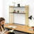 2-Tier Desktop Bookshelf Desktop Organizer Display Rack